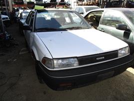 1988 TOYOTA COROLLA DX. 1.6L AUTO, COLOR WHITE, STK Z15930